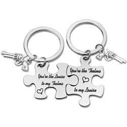 Best Friends Keychain Friendship Jewelry Friendship Gifts Thelma and Louise Keychain Set Youre The Thelma to My Louise Jewery