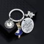 BAUNA Alice in Wonderland Inspired Gift Wonderland Keychain Always Remember You’re Braver Than You Believe BFF Friendship Jewelry