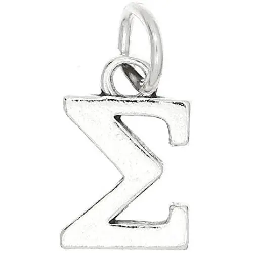 Lgu Sterling Silver Oxidized Greek Sorority Letters Charm Lgu Sterling Silver Oxidized Greek Sorority Letters Charm