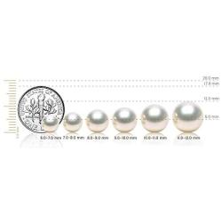 Splendid Pearls Lever-back Dangling Earrings with White Baroque Freshwater Cultured Pearls 10-12mm