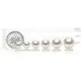 Splendid Pearls Lever-back Dangling Earrings with White Baroque Freshwater Cultured Pearls 10-12mm
