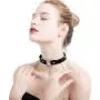 MOWOM Black Red Pink Purple Alloy Genuine Leather Necklace Choker Collar Heart Adjustable Rock MOWOM Black Red Pink Purple Alloy Genuine Leather Necklace Choker Collar Heart Adjustable Rock