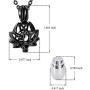 Cremation Jewelry Lotus Flower Urn Necklaces for Ashes Stainless Steel Keepsake Locket Pendants Memorial Urn Jewelry for Human Ashes Holder