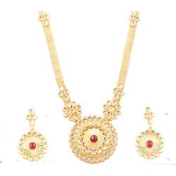 Touchstone Indian Bollywood Handcrafted Traditional Royal Mughal Kundan Polki Meenakari Enamel Colorful Wedding Designer Jewelry Long Necklace Set in Gold and Silver Tone for Women.