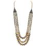 Zephyrr Tibetan Long Strand Necklace Gold Tone Casual Daily Wear Statement Jewelry For Women JAN-1870