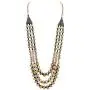 Zephyrr Tibetan Long Strand Necklace Gold Tone Casual Daily Wear Statement Jewelry For Women JAN-1870