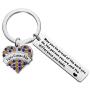 BAUNA Sigma Gamma Rho Sorority Keychain May You Be Proud of The Work You Do Graduation Gifts SGRho Inspired Greek Sorority Jewelry
