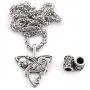 Gungneer Triquetra Cat Pendant Necklace with Steel Keel Chain, Celtic Trinity Knot Zodiac Charm Necklace for Women Men, 316L Stainless Steel Bonus 2X Runic Beard Beads Gungneer Triquetra Cat Pendant Necklace with Steel Keel Chain, Celtic Trinity Knot Zodiac Charm Necklace for Women Men, 316L Stainless Steel Bonus 2X Runic Beard Beads