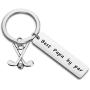 HOLLP Daddy Keyring Golf Gift for Fathers Day Dad Jewelry Golf Charm Father Keyring Best Daddy by Par Keychain
