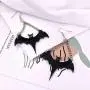 Halloween Gothic Black Bats Dangle Earrings for Women Girls Acrylic Long Dangle Bat Hook Drop Earrings Jewelry Halloween Gothic Black Bats Dangle Earrings for Women Girls Acrylic Long Dangle Bat Hook Drop Earrings Jewelry