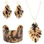 ORAZIO Acrylic Necklace Bracelet Earrings for Women Resin Statement Jewelry Set ORAZIO Acrylic Necklace Bracelet Earrings for Women Resin Statement Jewelry Set