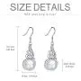 925 Sterling Silver Pearl Drop Earring White Pearl Dangle Earrings with Angel Wing Cubic Zirconia Silver Dangle Earring for Women 925 Sterling Silver Pearl Drop Earring White Pearl Dangle Earrings with Angel Wing Cubic Zirconia Silver Dangle Earring for Women