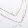 Jovono Gold Fashion MultiLayered Necklaces Dove Sequin Pendant Necklace For Women and Girls