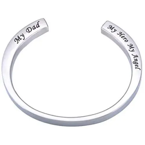 K-Y Engraved Memorial Urn Bracelet Stainless Steel Cremation Urn Bracelet Ashes Keepsake Jewelry (My Dad My Hero My Angel) K-Y Engraved Memorial Urn Bracelet Stainless Steel Cremation Urn Bracelet Ashes Keepsake Jewelry (My Dad My Hero My Angel)