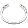 K-Y Engraved Memorial Urn Bracelet Stainless Steel Cremation Urn Bracelet Ashes Keepsake Jewelry (My Dad My Hero My Angel)