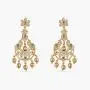Tarinika Tanu Gold-Plated Indian Jewelry Set with Necklace and Earrings - White Red Green Tarinika Tanu Gold-Plated Indian Jewelry Set with Necklace and Earrings - White Red Green