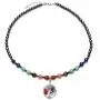 Jovivi Black Magnetic Hematite 7 Chakra Healing Balancing Therapy Energy Crystal Stretch Beads Bracelet & Tree of Life Necklace Pendant