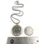 LESLIE BOULES Vintage Saint Michael The Archangel Medal Necklace for Men 22 Inches Length Protection Jewelry
