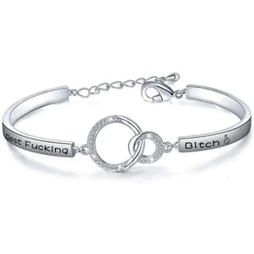 Zuo Bao Best Fucking Bitch Bracelet BFF Friends Jewelry Birthday Gifts for Women Sisters Bestie