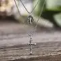 Steve Madden 28'' Oxidized Stainless Steel Box Chain Cross and Marie Concue Sans Peche Oval Medallion Duo Pendant Necklace For Men Steve Madden 28'' Oxidized Stainless Steel Box Chain Cross and Marie Concue Sans Peche Oval Medallion Duo Pendant Necklace For Men