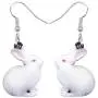 NEWEI Acrylic Easter Hare Rabbit Bunny Earrings Dangle Drop Cute Animal Pet Jewelry For Women Girl Charm NEWEI Acrylic Easter Hare Rabbit Bunny Earrings Dangle Drop Cute Animal Pet Jewelry For Women Girl Charm