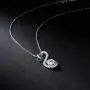 APOTIE 925 Sterling Silver Open Heart Necklace - Birthstone CZ Pendant Jewelry Gift for Mom Girls Women APOTIE 925 Sterling Silver Open Heart Necklace - Birthstone CZ Pendant Jewelry Gift for Mom Girls Women