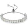 CiNily Adjustable Silver Plated Opal Tennis Bracelet for Women Girls - Fashion Jewelry Gift | Opal Bracelets in Sterling Silver,Rose Gold and Yellow Gold Plating