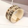 ORNAPEADIA Bohemia bracelet for women leopard bracelet–leather wrap cuff women Jwelry