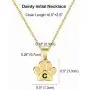 ERPELS Dog Mom Necklace for Women Dainty Gold Initial Letter Paw Print Necklace Pet Dog Mom Gifts for Dog Lovers