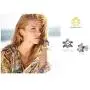 Big Apple Hoops - Easter Sunday Oxidized 925 Sterling Silver Turtle Animal Stud Earrings