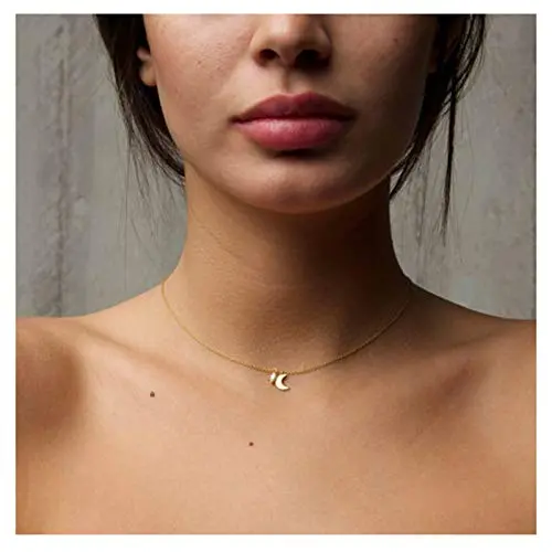 TseanYi Boho Moon Star Choker Necklace Tiny Gold Star Pendant Necklace Chain Jewelry Fashion Short Chain Necklaces Jewelry for Women and Girls (Gold) TseanYi Boho Moon Star Choker Necklace Tiny Gold Star Pendant Necklace Chain Jewelry Fashion Short Chain Necklaces Jewelry for Women and Girls (Gold)