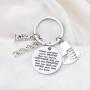 WSNANG Biology Chemistry Keychain Always Remember You are Braver Stronger Smarter Than You Think Keychain Future Chemist Gift Scientist Biology Student Graduation Gift
