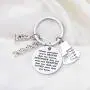 WSNANG Biology Chemistry Keychain Always Remember You are Braver Stronger Smarter Than You Think Keychain Future Chemist Gift Scientist Biology Student Graduation Gift