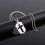 P. BLAKE Stainless Steel Dog Tag Cross Necklace for Men Boys Lord’s Prayer Pendant with Wheat Chain 24 Inches P. BLAKE Stainless Steel Dog Tag Cross Necklace for Men Boys Lord’s Prayer Pendant with Wheat Chain 24 Inches