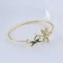 MANZHEN Crystal Mom and Baby Dragonfly Bangle Bracelet Insect Jewelry