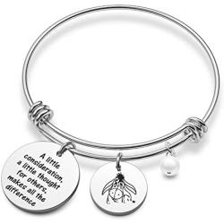 Winnie The Pooh Inspired Gift Eeyore Quote Bracelet A little Consideration A Little Thought for Others Makes All the Difference