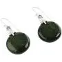 NOVICA Polished Bloodstone .925 Sterling Silver Dangle Earrings Moon of Justice NOVICA Polished Bloodstone .925 Sterling Silver Dangle Earrings Moon of Justice