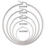 5 Pairs Stainless Steel Round Hoop Earring Hypoallergenic Ears for Women 20mm-60mm