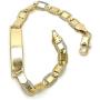 GM Jewelry Personalized 18K Gold Plated Marina/Mariner Link ID Baby Name Bracelet Custom Bracelets for Kids Id Protection Bracelet Baptism for Girls- Boys -6 Inches