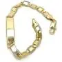 GM Jewelry Personalized 18K Gold Plated Marina/Mariner Link ID Baby Name Bracelet Custom Bracelets for Kids Id Protection Bracelet Baptism for Girls- Boys -6 Inches