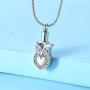 zeqingjw Crystal Owl Cremation Jewelry Pendant for Ashes for Animal Memorial Lockets Keepsake Pet Urns Necklace Jewelry for Ashes zeqingjw Crystal Owl Cremation Jewelry Pendant for Ashes for Animal Memorial Lockets Keepsake Pet Urns Necklace Jewelry for Ashes