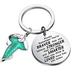 SEIRAA Elven Green Leaf Movie Inspired Jewelry Gift for Fans Always Remember You’re Braver Than You Believed Key Chain