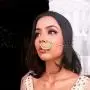 Aheli Classy Wedding Party Wear Nose Ring Nath with Pearl Chain Traditional Saree Jewelry for Indian Women Aheli Classy Wedding Party Wear Nose Ring Nath with Pearl Chain Traditional Saree Jewelry for Indian Women