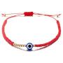 kelistom Beaded Evil Eye Bracelet for Women Men Teen Girls Boys Red/Black Kabbalah Blue Evil Eye Minimalist Bracelets for Protection and Good Luck 1/2/6 Pieces