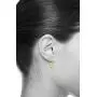 Wellingsale Ladies 14k Two Tone Rose and Yellow Gold Our Lady of Guadalupe Drop Earrings Wellingsale Ladies 14k Two Tone Rose and Yellow Gold Our Lady of Guadalupe Drop Earrings