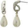 SEA-Smadar Eliasaf Pearl Drops Earrings With 925 Silver Plating and Genuine Majorica Pearl