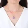 Sterling Silver Raw Amethyst Gemstone Daity Necklace 18 inch Healing Crystals Chakra Stones Women Girls Birthday Mothers Gifts