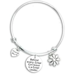 Kivosliviz Girl Scout Gifts for Troop Leader Girl Scout Jewelry Girlscouts Gifts Girl Scout Bracelet