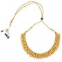 Bodha Traditional Indian Temple Gold Jewelry Necklace Set 22K with Earrings for Women & Girls (SJ_2683)