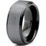 Charming Jewelers Tungsten Wedding Band Ring 10mm Men Women Comfort Fit 18k Yellow Rose Gold Black Grey Step Bevel Edge Brushed Polished Charming Jewelers Tungsten Wedding Band Ring 10mm Men Women Comfort Fit 18k Yellow Rose Gold Black Grey Step Bevel Edge Brushed Polished